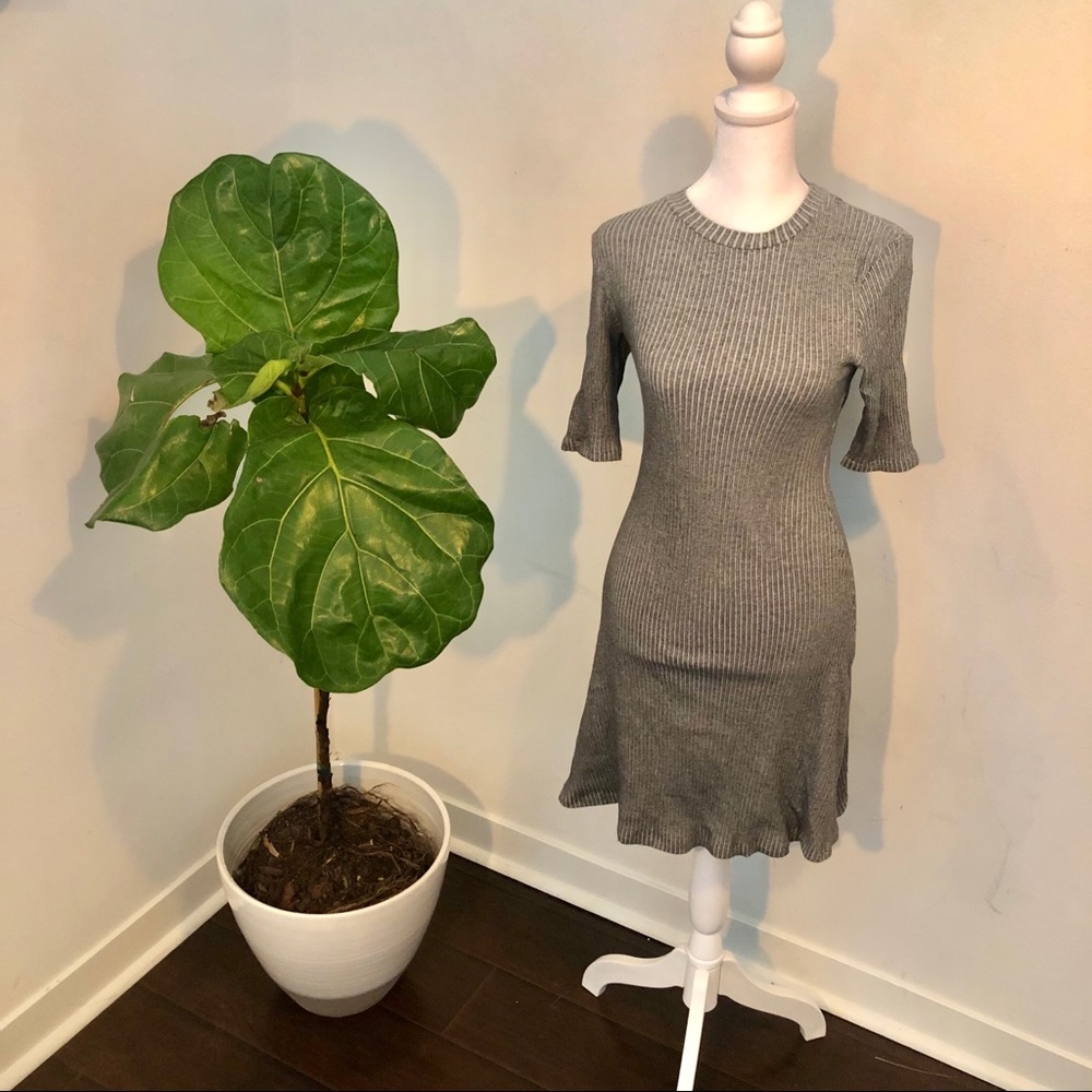 ZARA grey sweater dress